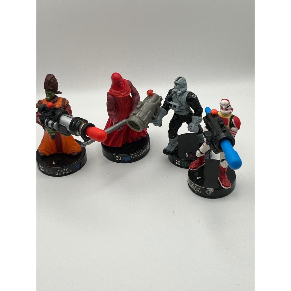 Hasbro Star Wars Attacktix Battle Figure Lot Nute Gunray Royal Guard Clone 2005